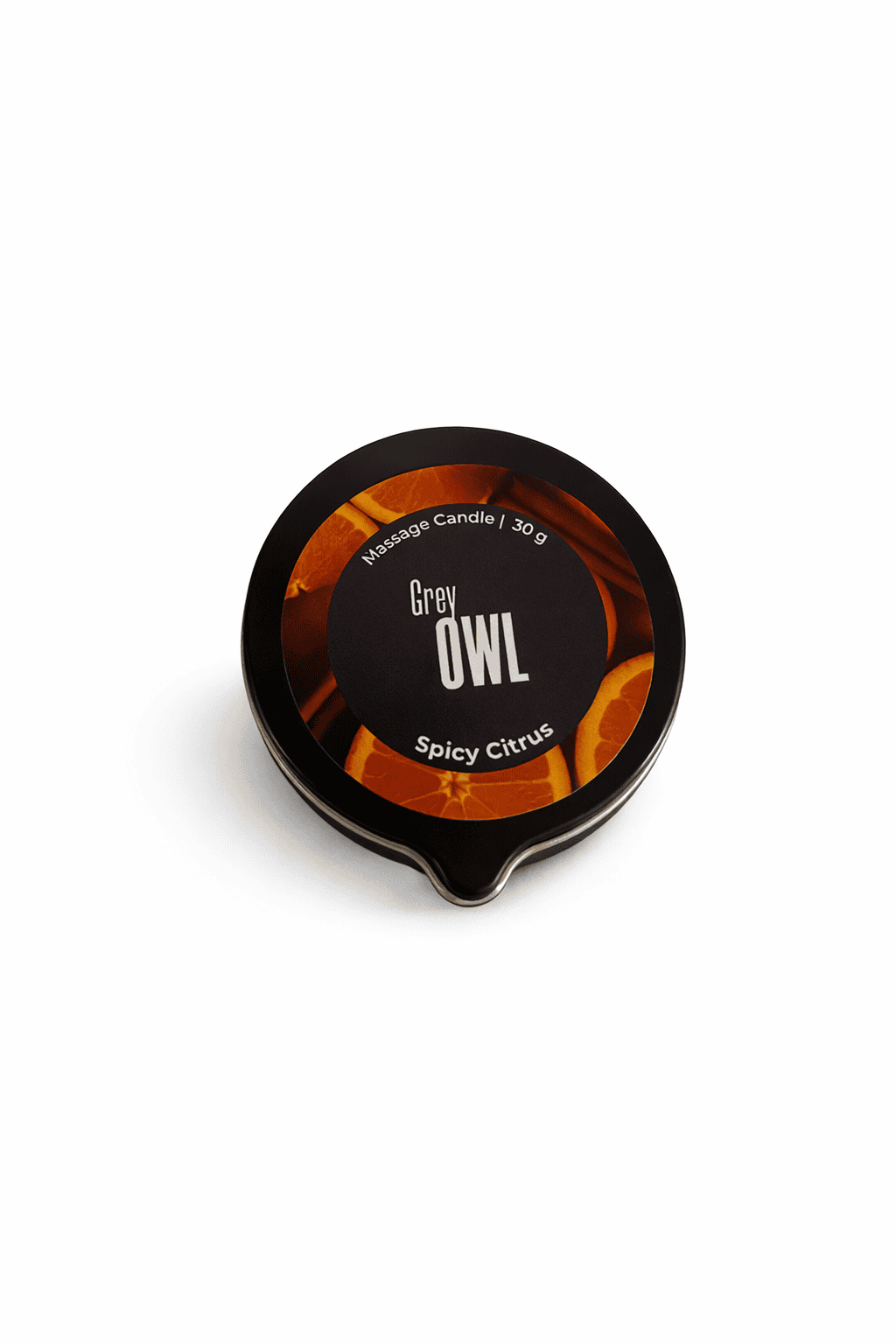 Grey OWL - Masážní Svíčka Kořeněné Citrusy 30 g