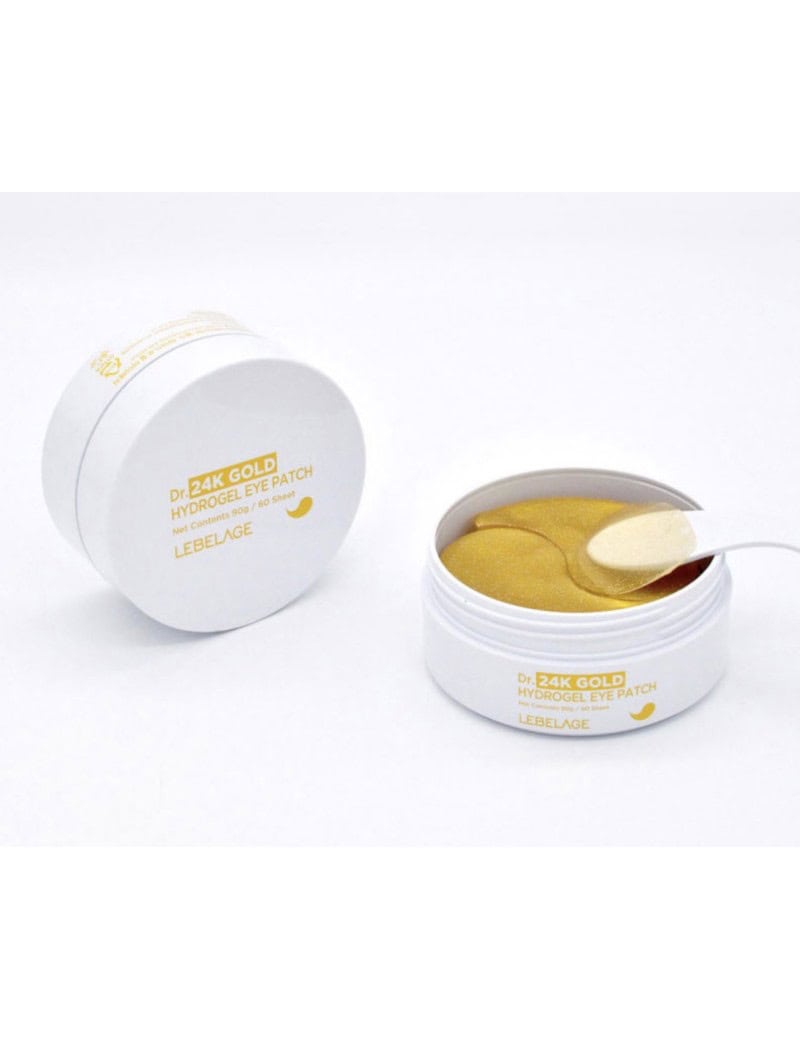 LEBELAGE - Oční hydrogelové polštářky s 24K zlatem - Dr. 24K Gold Hydrogel Eye Patch 60 ks (90g)
