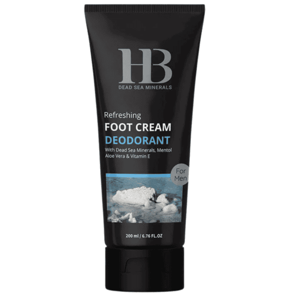 H&B Dead Sea Minerals – Osvěžující krémový deodorant na nohy 200 ml
