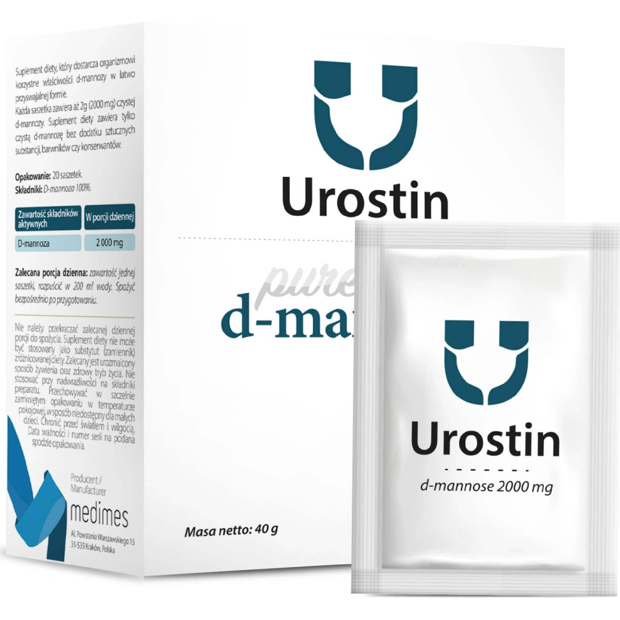 Urostin D-manóza 2000 mg Medimes 20 sáčků