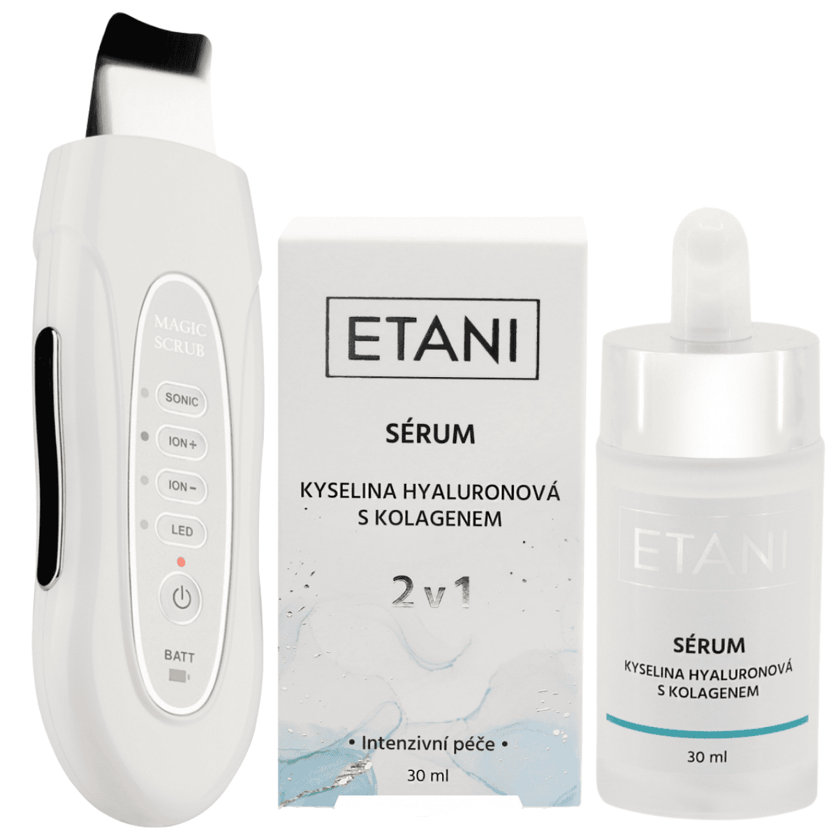 ETANI Sérum 2v1 + Ultrazvuková špachtle Magic