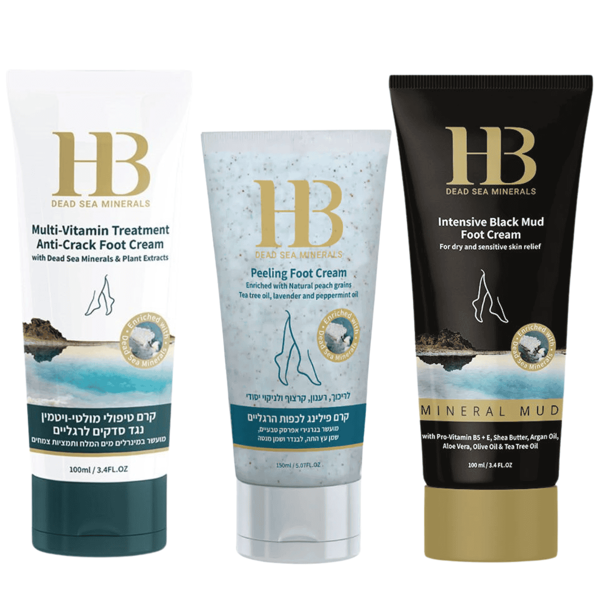 HB Dead Sea – Regenerační sada pro hebké nohy bez prasklin
