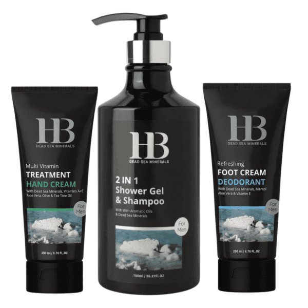 H&B Dead Sea Minerals – Pánská regenerační sada s minerály z Mrtvého moře