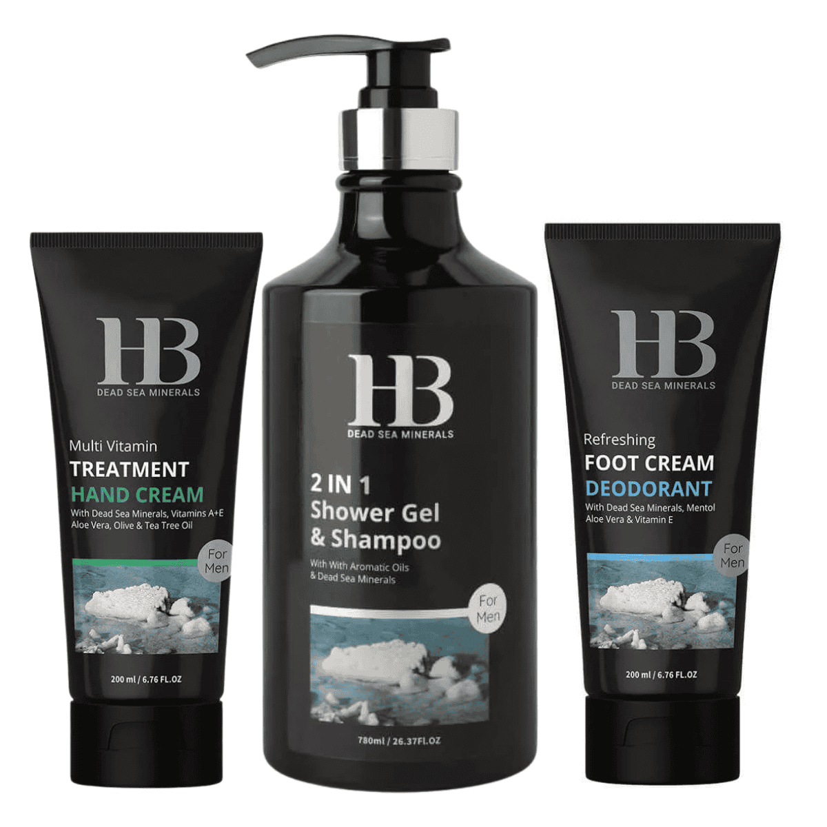 H&B Dead Sea Minerals – Pánská regenerační sada s minerály z Mrtvého moře