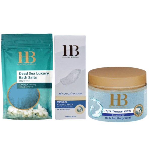 H&B Dead Sea Minerals – Minerální peelingová sada z Mrtvého moře