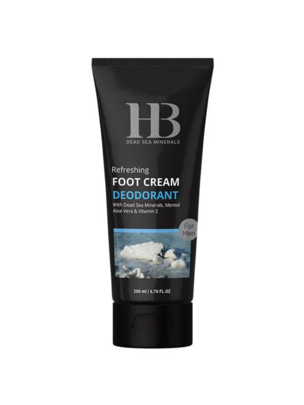 H&B Dead Sea Minerals – Osvěžující krémový deodorant na nohy pro muže 200 ml
