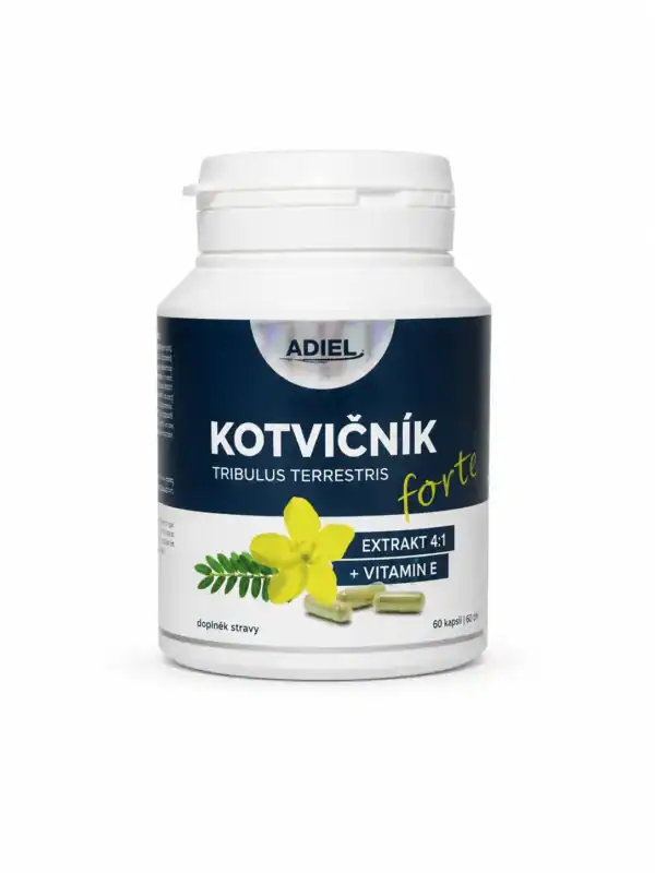 ADIEL Kotvičník zemní FORTE s vitamínem E 90 kapslí