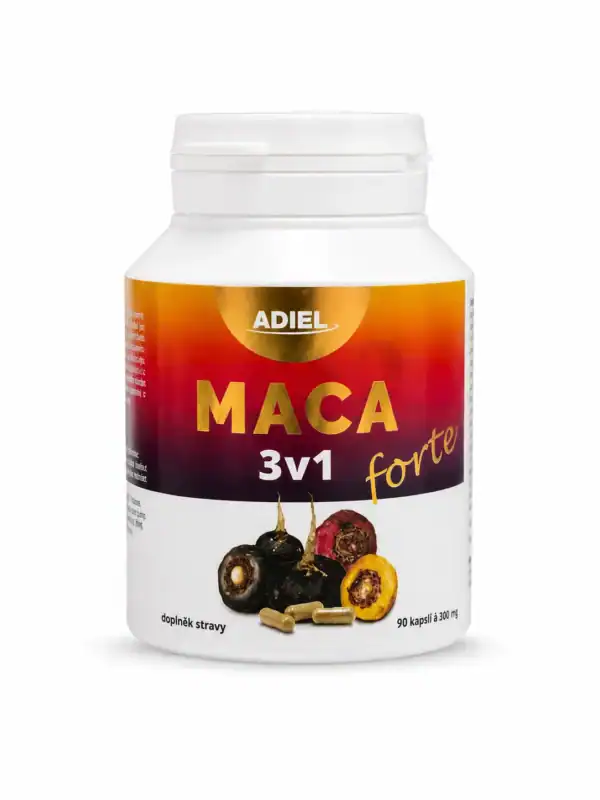ADIEL Maca 3v1 forte 90 kapslí
