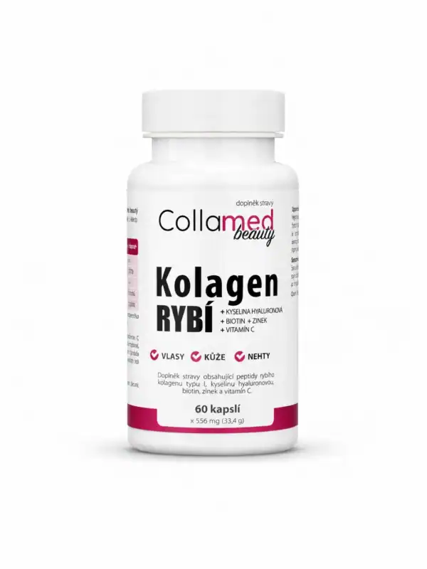 Collamed Beauty – Rybí kolagen + vitamín C 60 kapslí