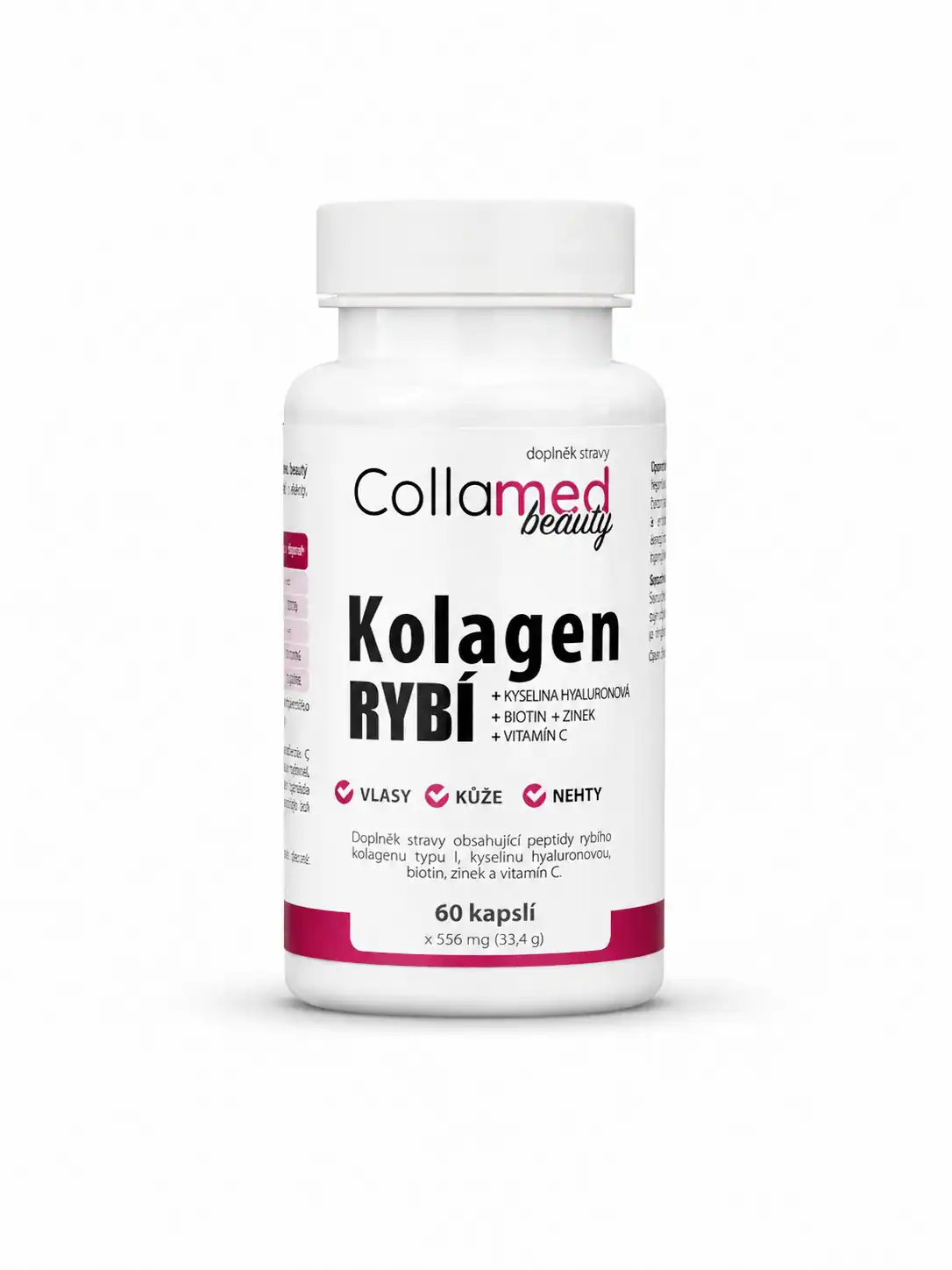 Collamed Beauty – Rybí kolagen + vitamín C 60 kapslí
