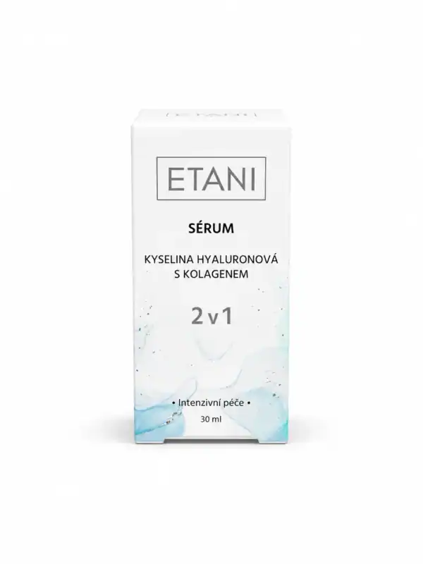 ETANI Sérum 2v1 – kyselina hyaluronová s kolagenem, 30ml