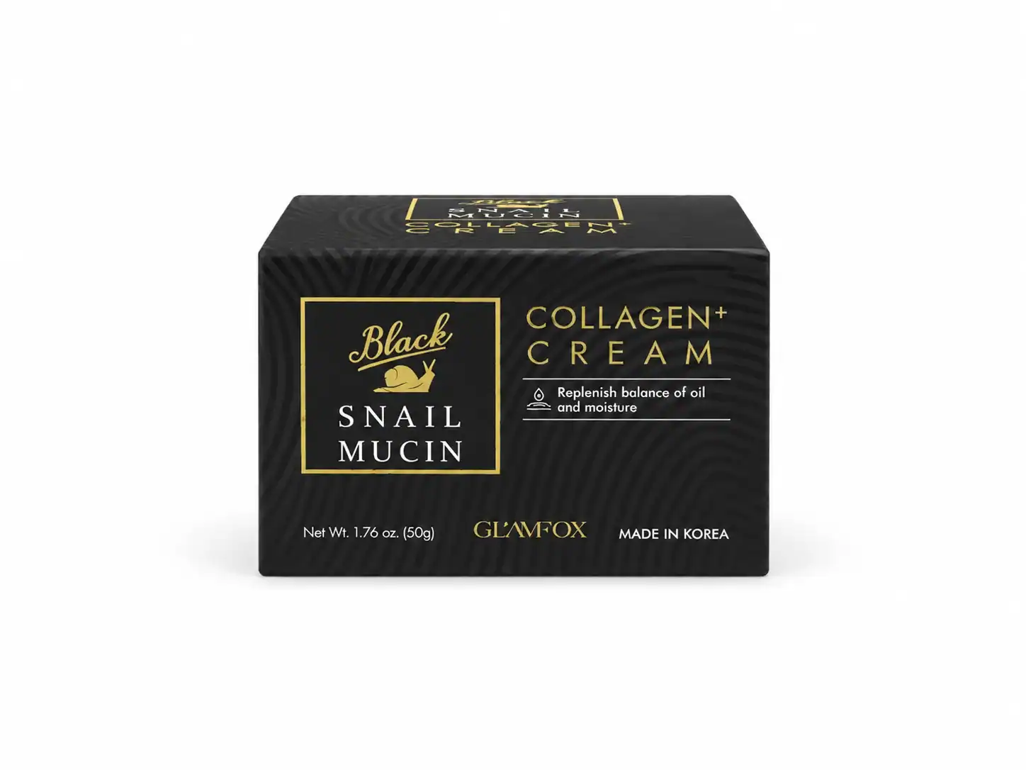 GLAMFOX – Kolagenový krém se šnečím mucinem – Black Snail Mucin Collagen Cream – 50 ml