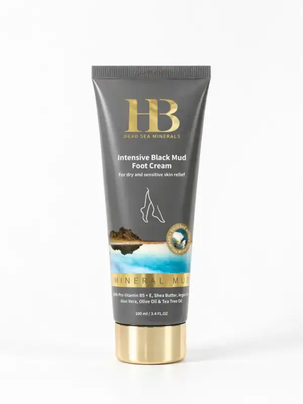 H&B Dead Sea Minerals – Intenzivní černý bahenní krém na nohy z Mrtvého moře 100 ml