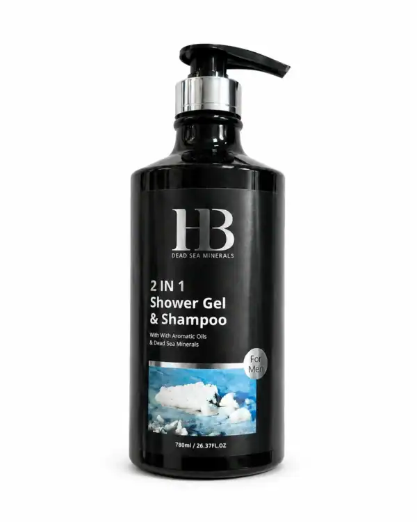 H&B Dead Sea Minerals – Pánský sprchový gel a šampon 2v1 s minerály z Mrtvého moře – 780 ml