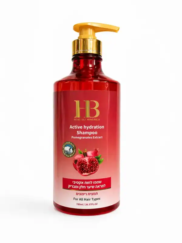 H&B Dead Sea Minerals – Vlasový Šampon s Extraktem z Granátového Jablka pro Silné a Lesklé Vlasy, 780 ml