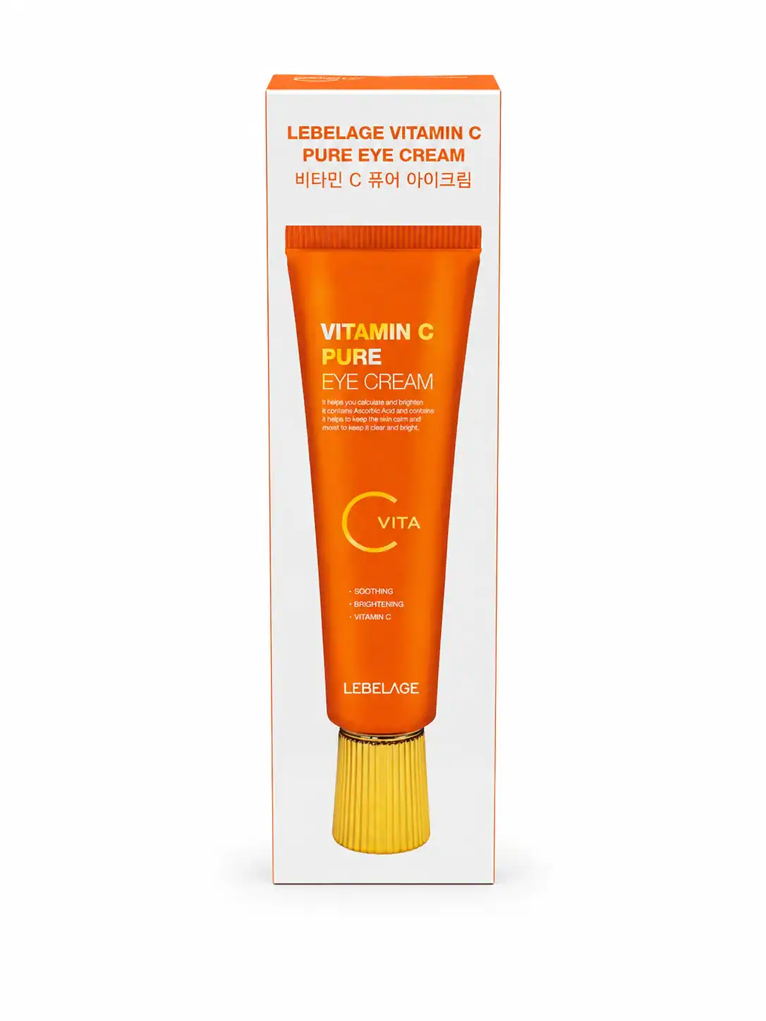 Lebelage Vitamin C Pure Eye Cream, 40 ml – Rozjasňující oční krém s vitamínem C