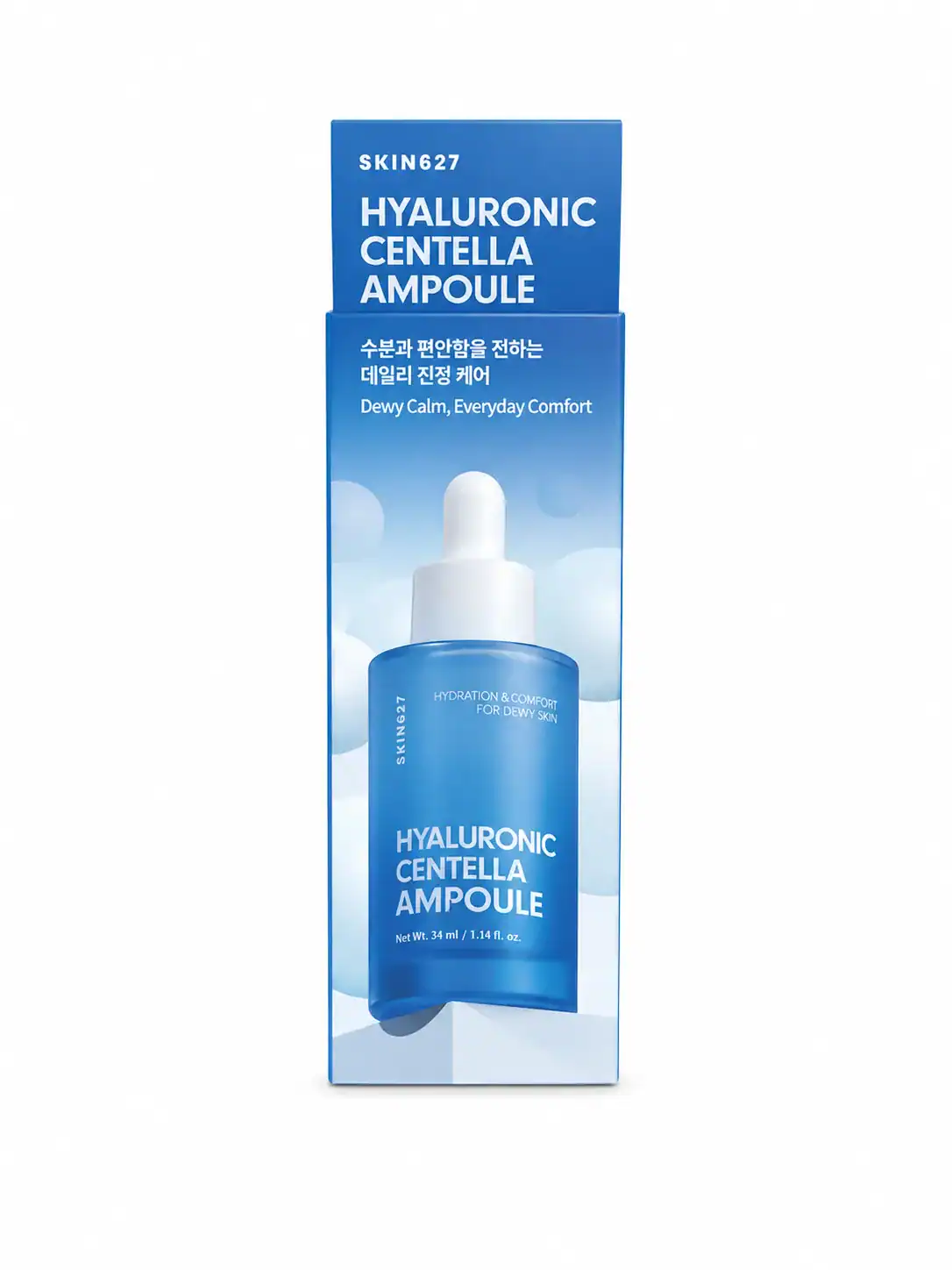 SKIN627 – Intenzivně Hydratační a Zklidňující Sérum – Hyaluronic Centella Ampoule 34 ml