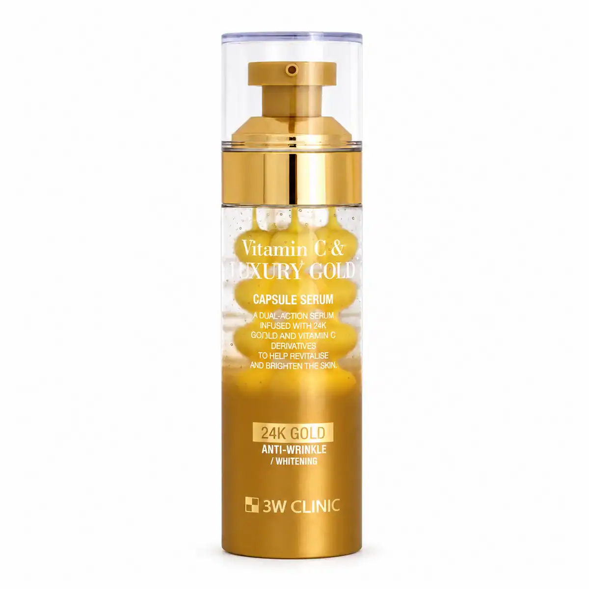 3W CLINIC – Sérum s vitamínem C a 24K zlatem – Vitamin C & Luxury Gold Capsule Serum
