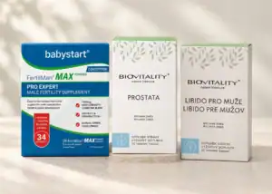 Doplňky stravy pro muže — FertilMan MAX a Biovitality