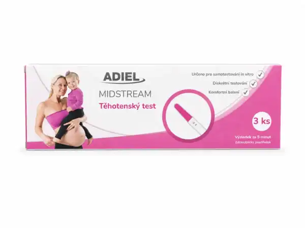 ADIEL Midstream těhotenský test, 3 ks