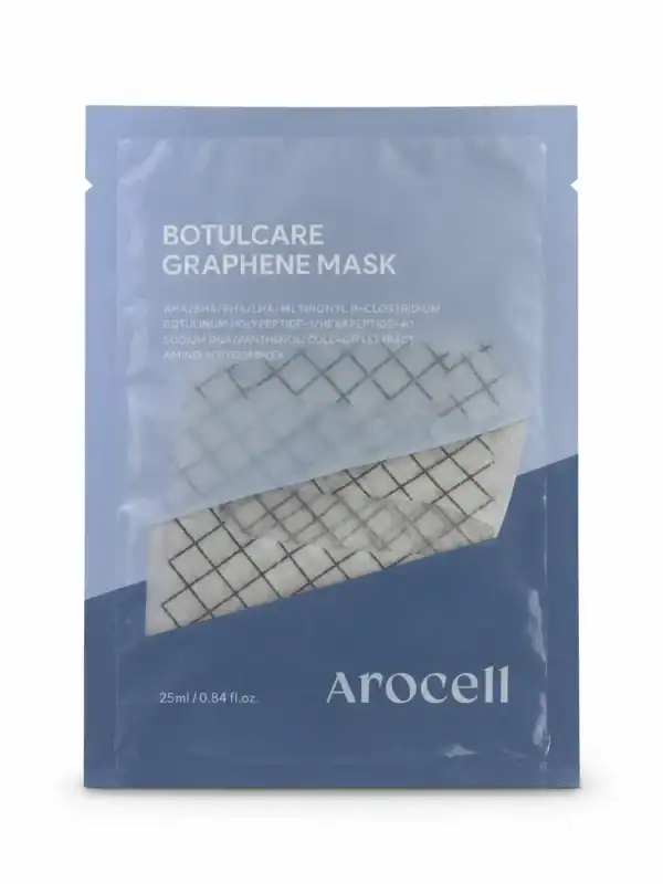 AROCELL – Pleťová botoxová maska s mikroproudy a grafenem – Botulcare Graphene Mask 1ks