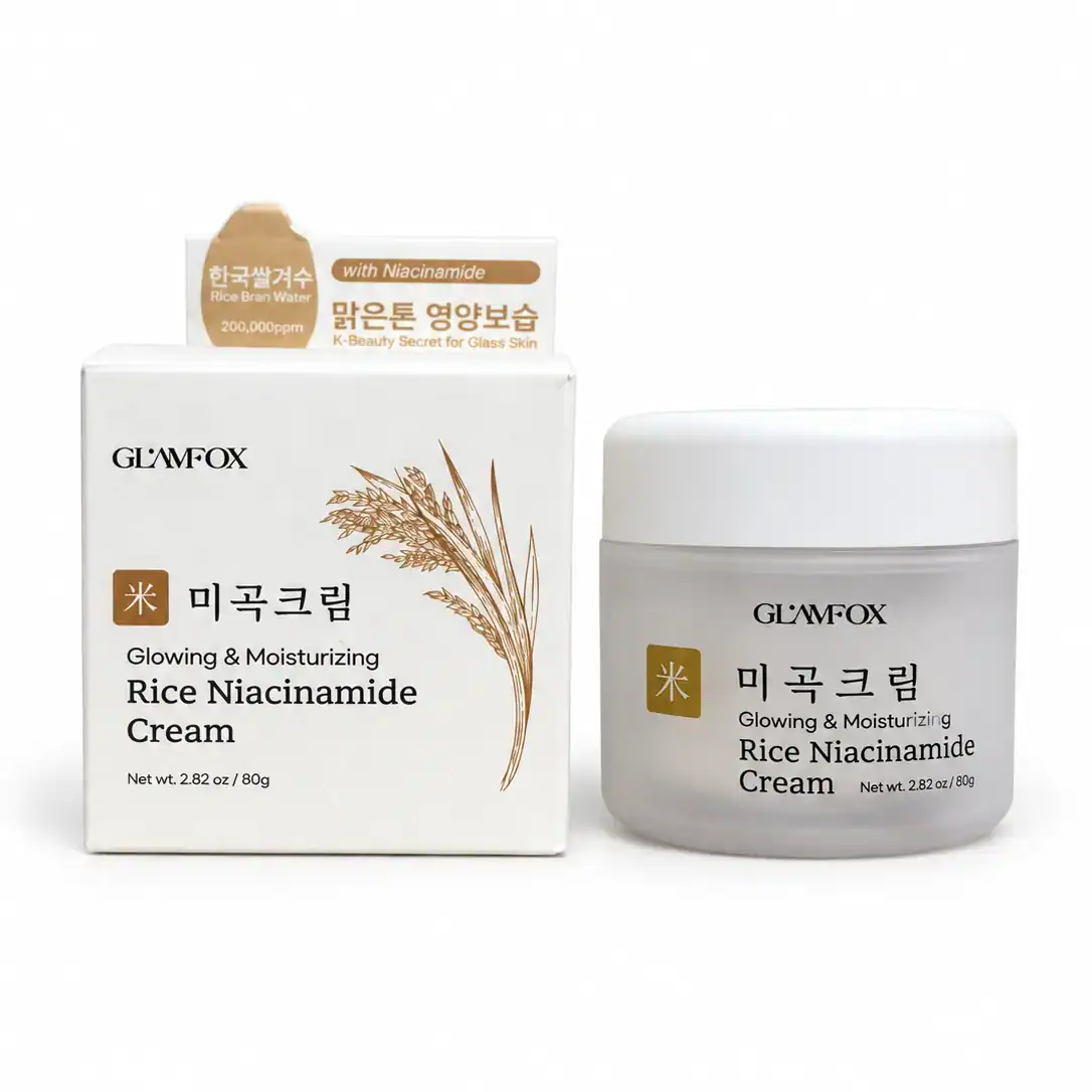 GLAMFOX – Hydratační krém s rýží a niacinamidem – Rice Niacinamide Cream, 80 g