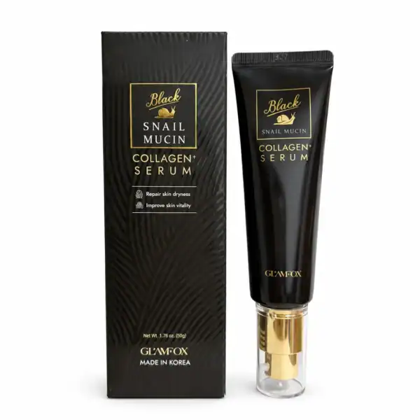 GLAMFOX – Kolagenové Sérum se Šnečím Mucinem – Black Snail Collagen Serum 50 g