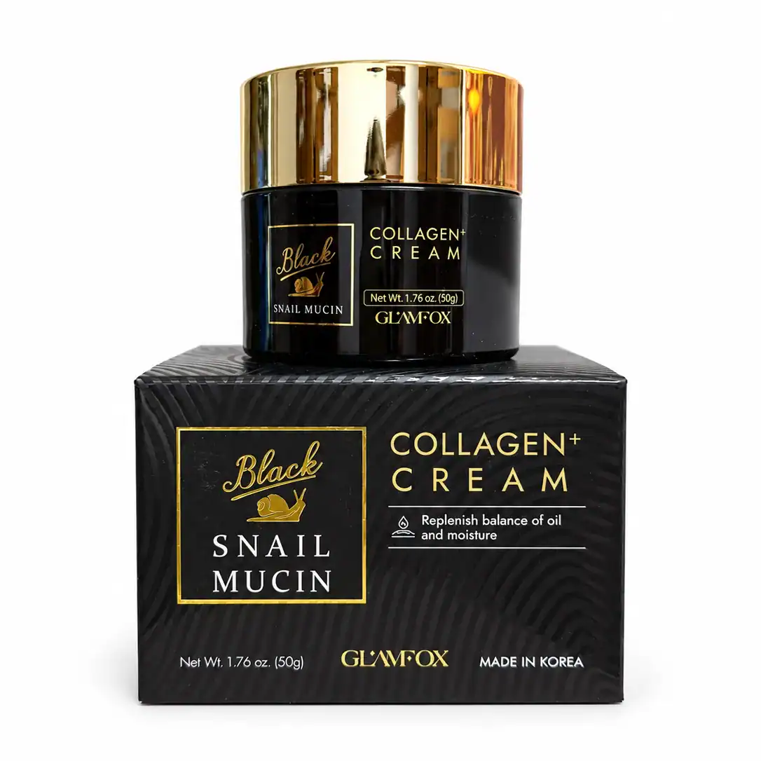 GLAMFOX – Kolagenový krém se šnečím mucinem – Black Snail Mucin Collagen Cream – 50 ml