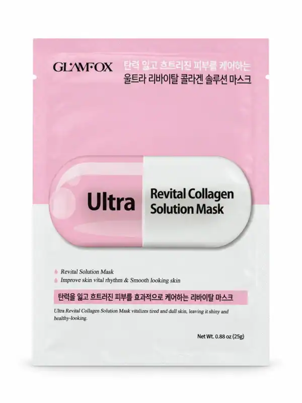 GLAMFOX – Revitalizační kolagenová maska – Ultra Revital Collagen Solution Mask, 25 g