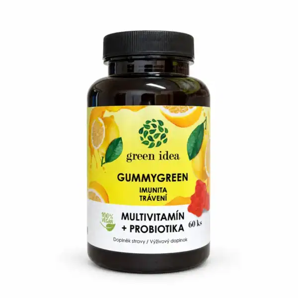 Green idea GummyGreen multivitamín s probiotiky 60 ks
