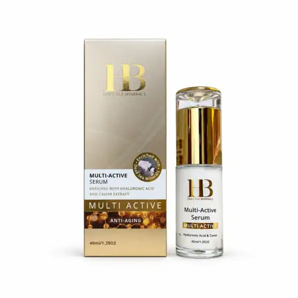 H&B Dead Sea Minerals – Multiaktivní sérum s kyselinou hyaluronovou a kaviárem 40 ml