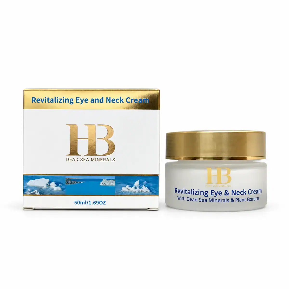 H&B Dead Sea Minerals – Revitalizační krém pod oči a krk 50 ml