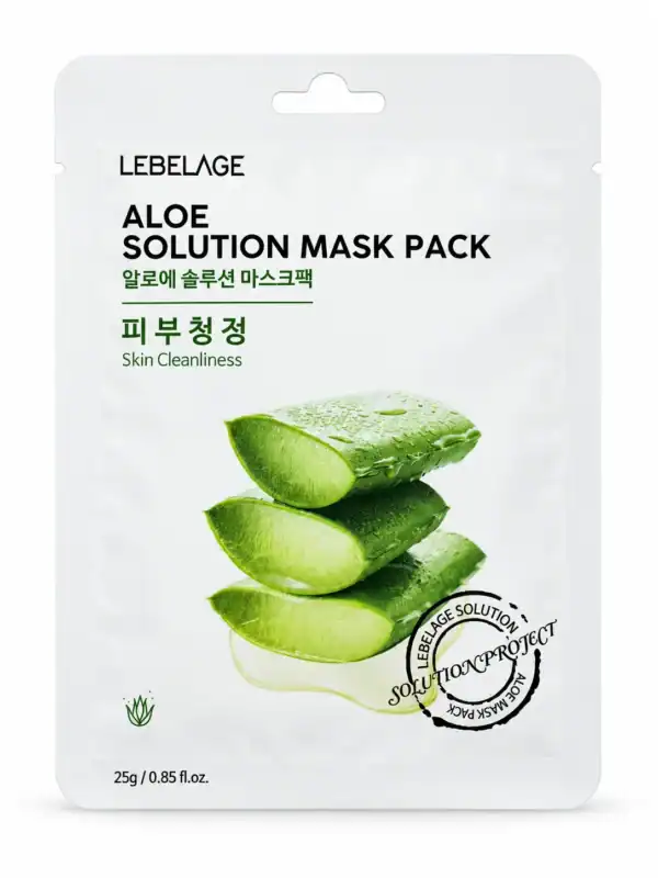 LEBELAGE – Maska S Aloe Vera – Aloe Solution Mask 23 ml