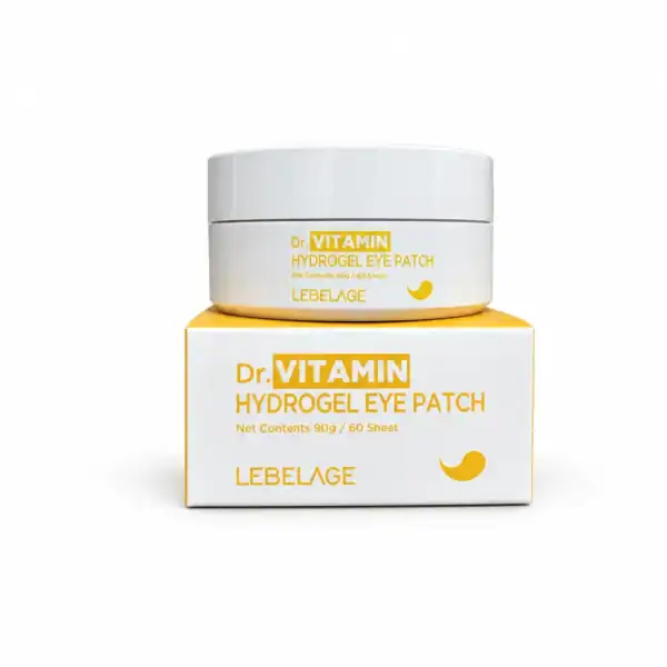 LEBELAGE – Oční hydrogelové polštářky s vitamínem C – Dr. Vitamin Hydrogel Eye Patch 60 ks (90g)