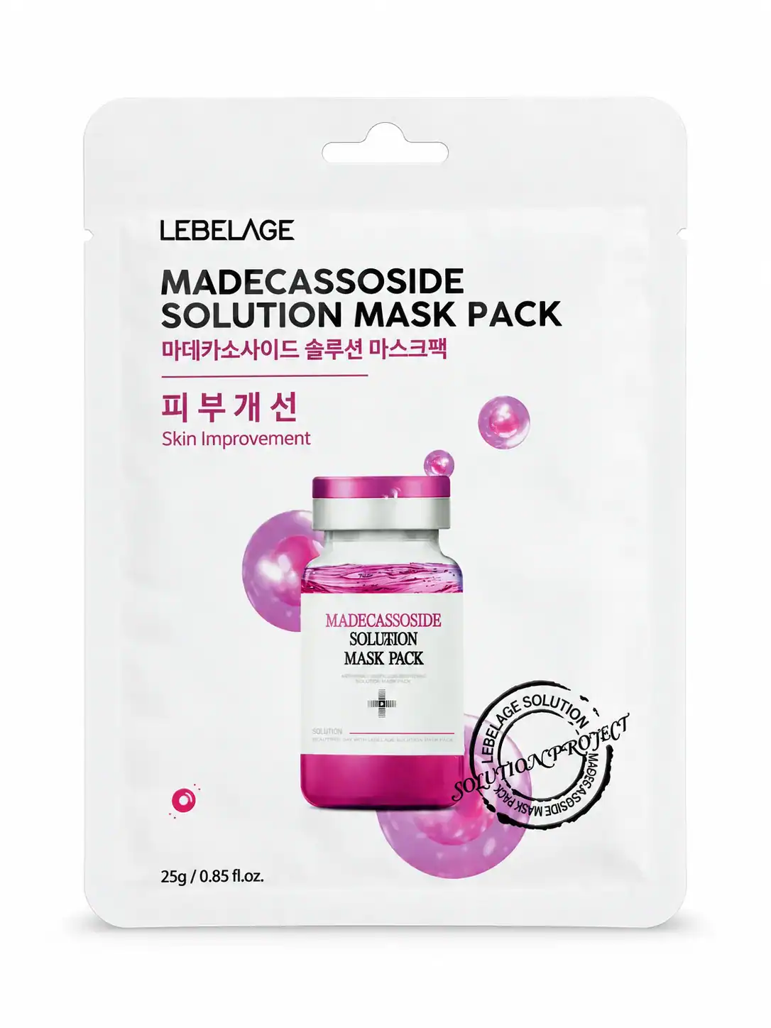 LEBELAGE – Regenerační maska s madekasosidem – Madecassoside Solution Mask Pack, 25 g