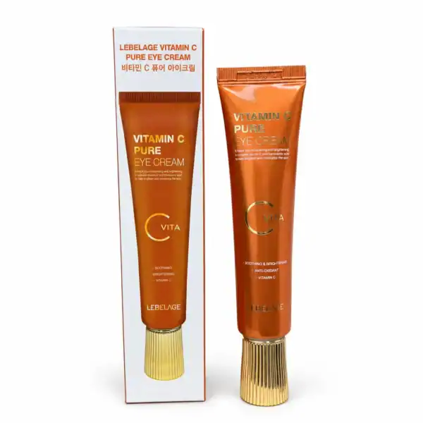 Lebelage Vitamin C Pure Eye Cream, 40 ml – Rozjasňující oční krém s vitamínem C