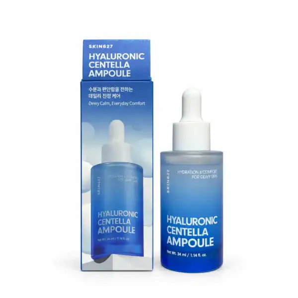 SKIN627 – Intenzivně Hydratační a Zklidňující Sérum – Hyaluronic Centella Ampoule 34 ml