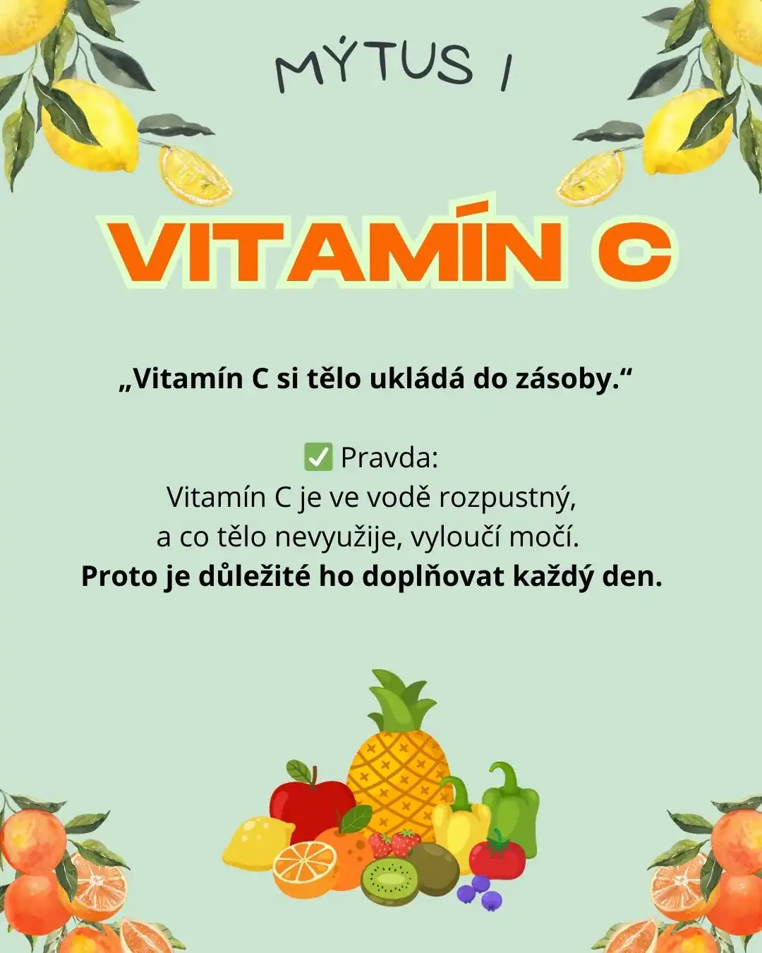 💊 Vitamín C: Nenápadný hrdina pro imunitu, plodnost i zdravé těhotenství