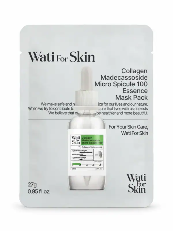 Wati For Skin – Maska s kolagenem a madekasosidem – Collagen Madecassoside Micro Spicule 100 Essence Mask Pack, 27 g